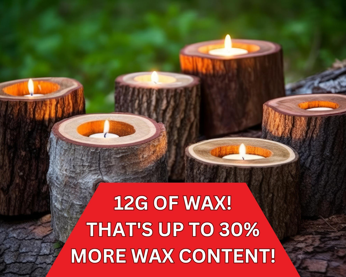 4 Hour Tealights - 50 Unscented White Candles