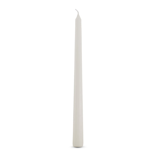 Pack of 10 Tall Dinner Candles, Dripless, 7 Hour Burn Time - White