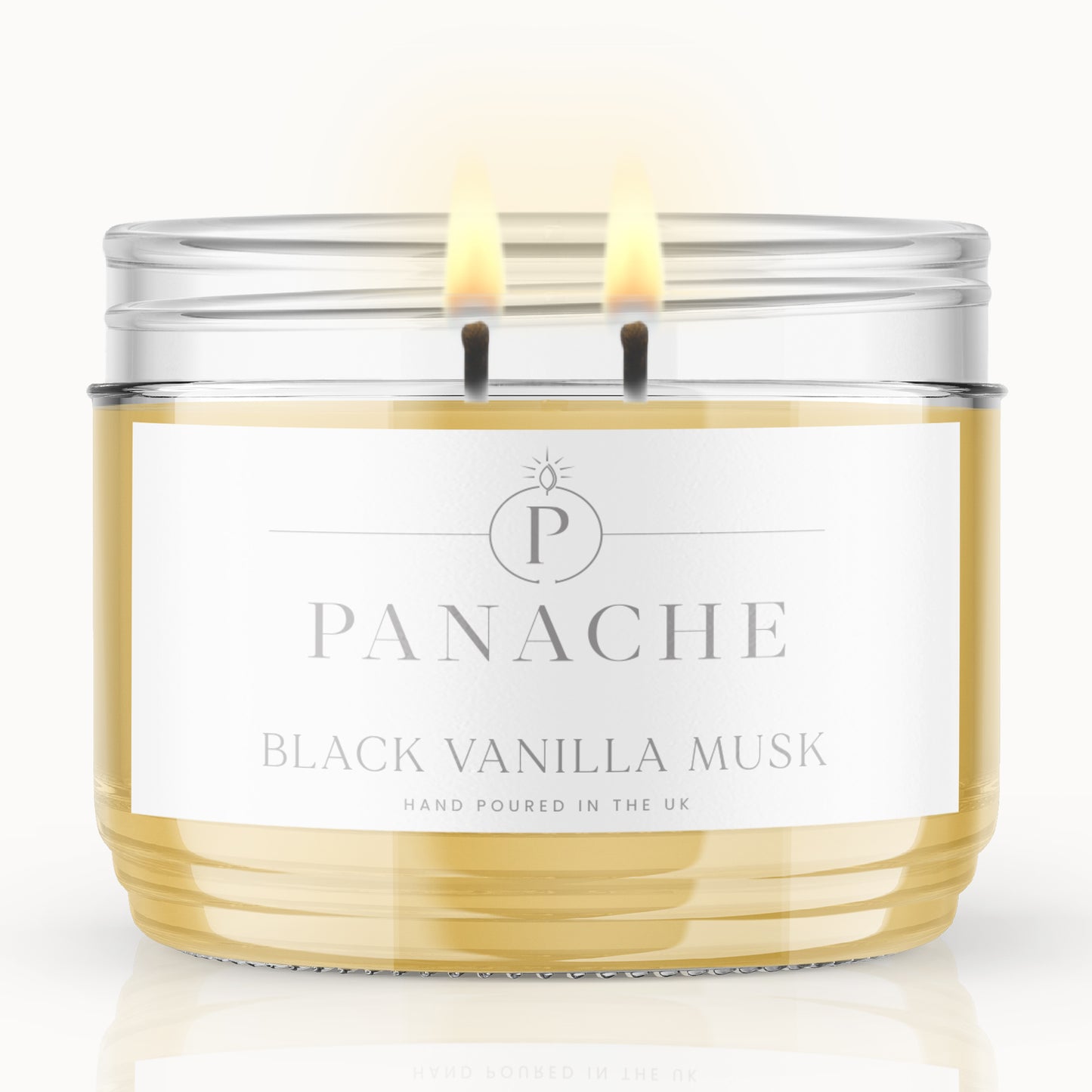 Black Vanilla Musk Double Wicked Scented Candle