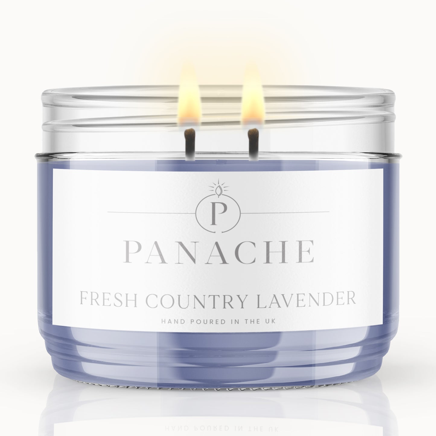 Fresh Country Lavender Double Wicked Scented Candle