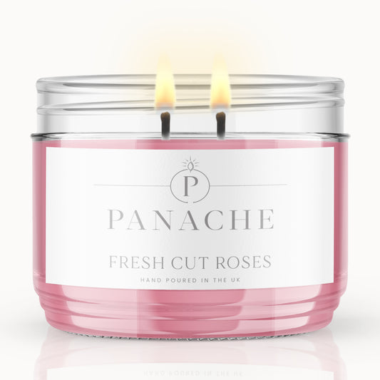 Fresh Cut Roses Double Wicked Scented Candle
