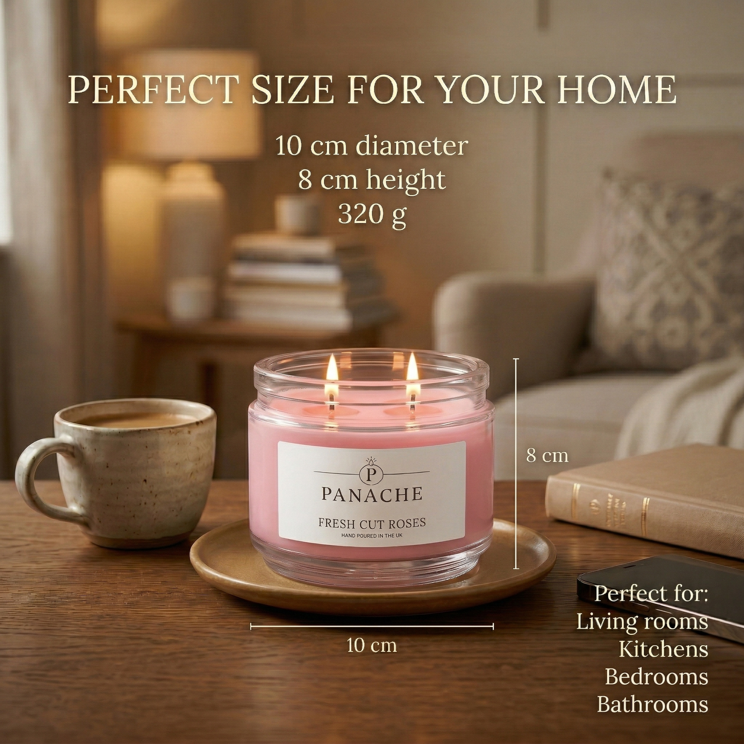 Fresh Cut Roses Double Wicked Scented Candle