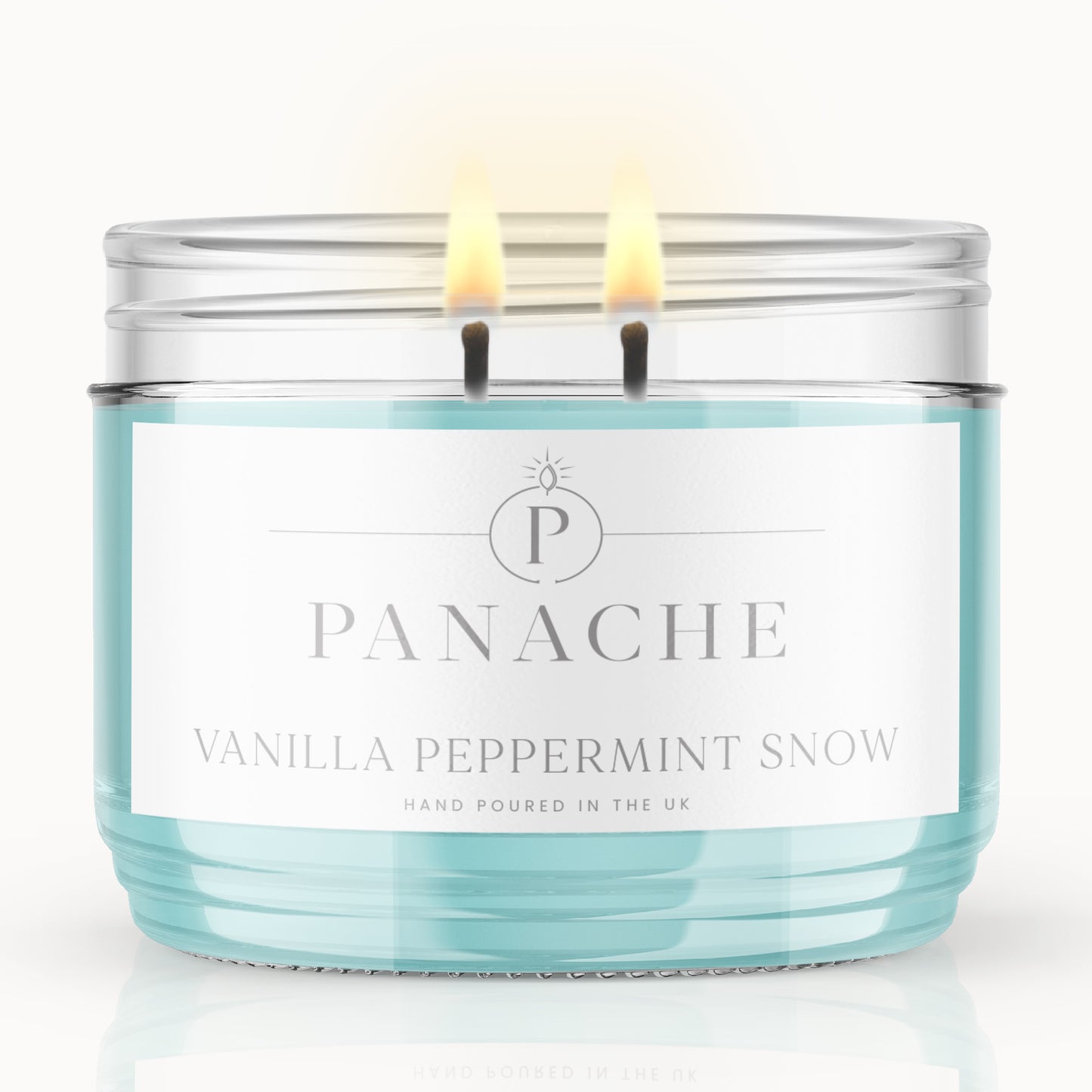 Vanilla Peppermint Snow Double Wicked Scented Candle