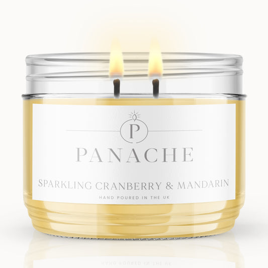 Sparkling Cranberry & Mandarin Double Wicked Scented Candle