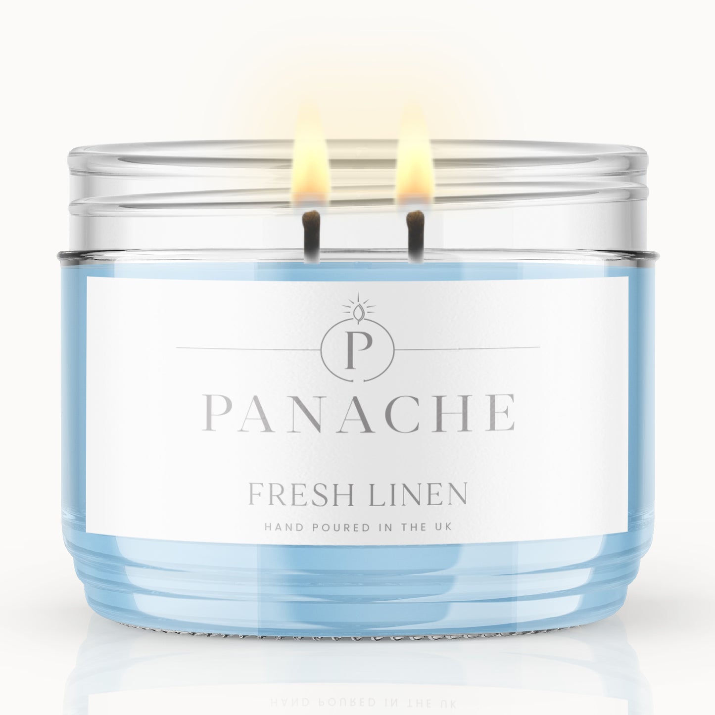 Fresh Linen Double Wicked Scented Candle