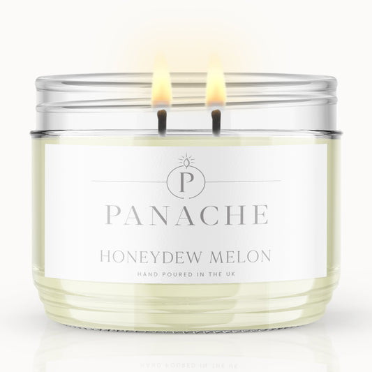 Honeydew Melon Double Wicked Scented Candle