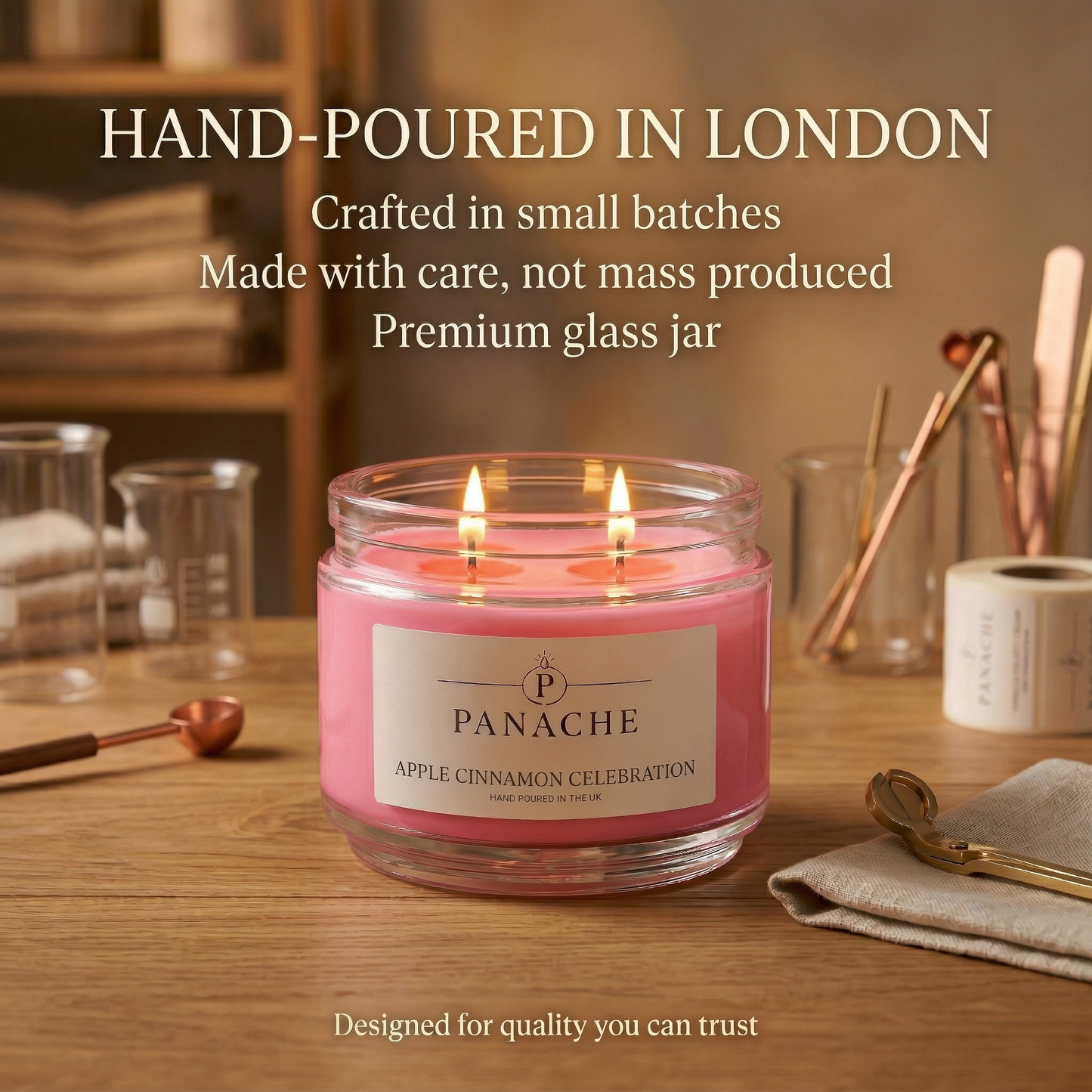 Apple Cinnamon Celebration Double Wicked Scented Candle
