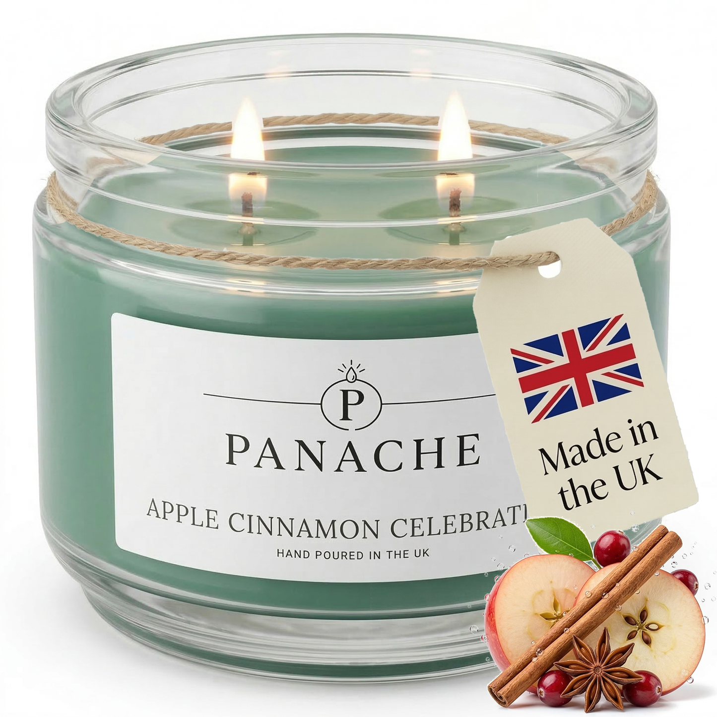 Apple Cinnamon Celebration Double Wicked Scented Candle