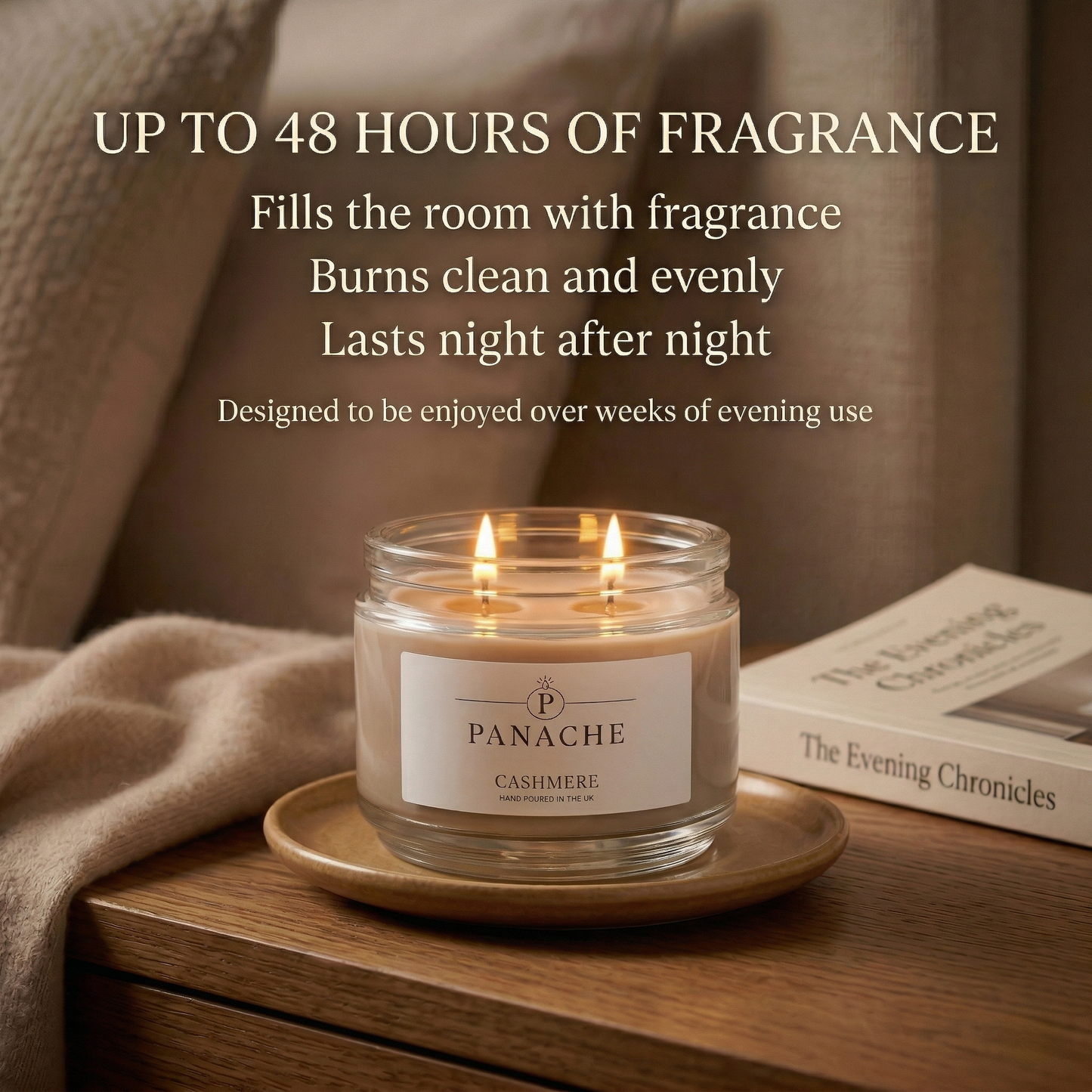 Cashmere Double Wicked Scented Candle