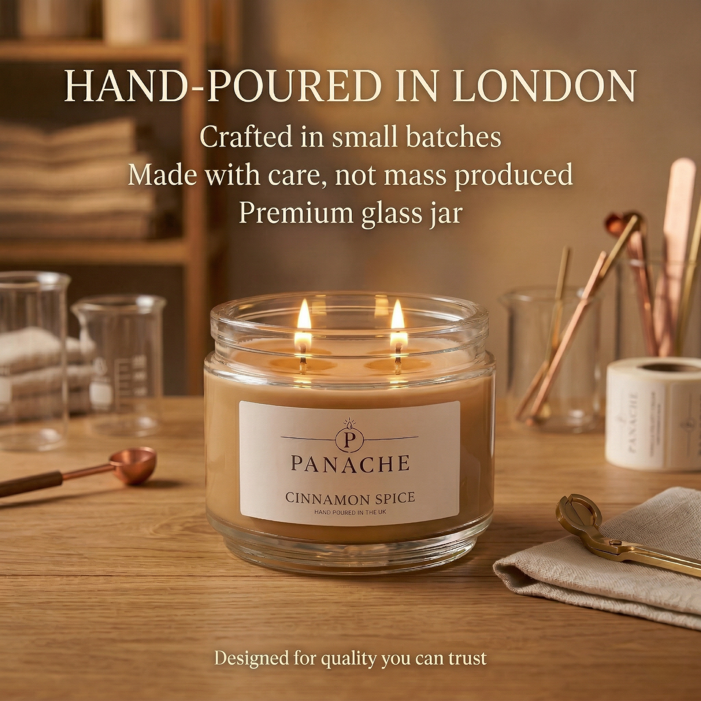 Cinnamon Spice Double Wicked Scented Candle