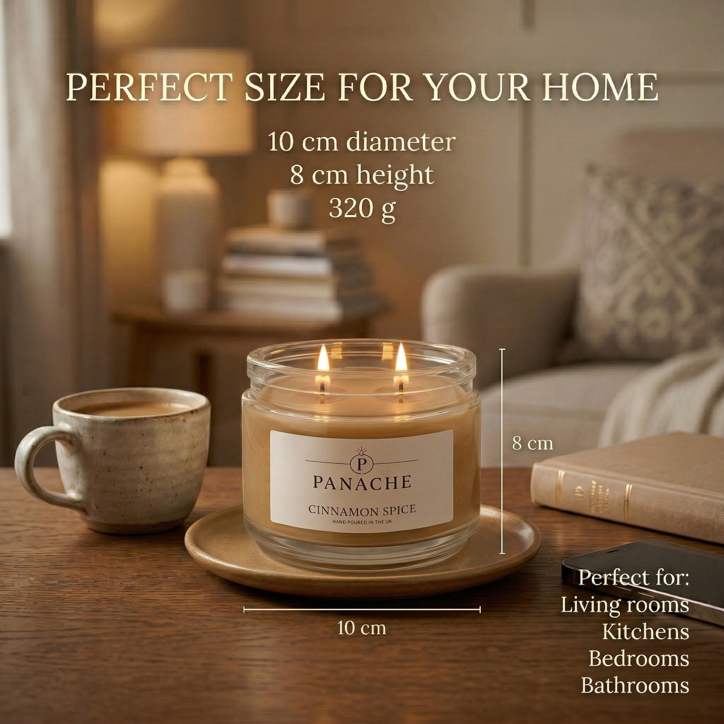 Cinnamon Spice Double Wicked Scented Candle