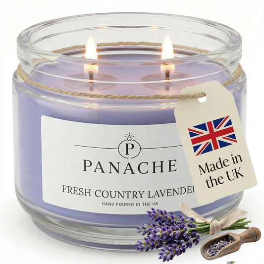 Fresh Country Lavender Double Wicked Scented Candle