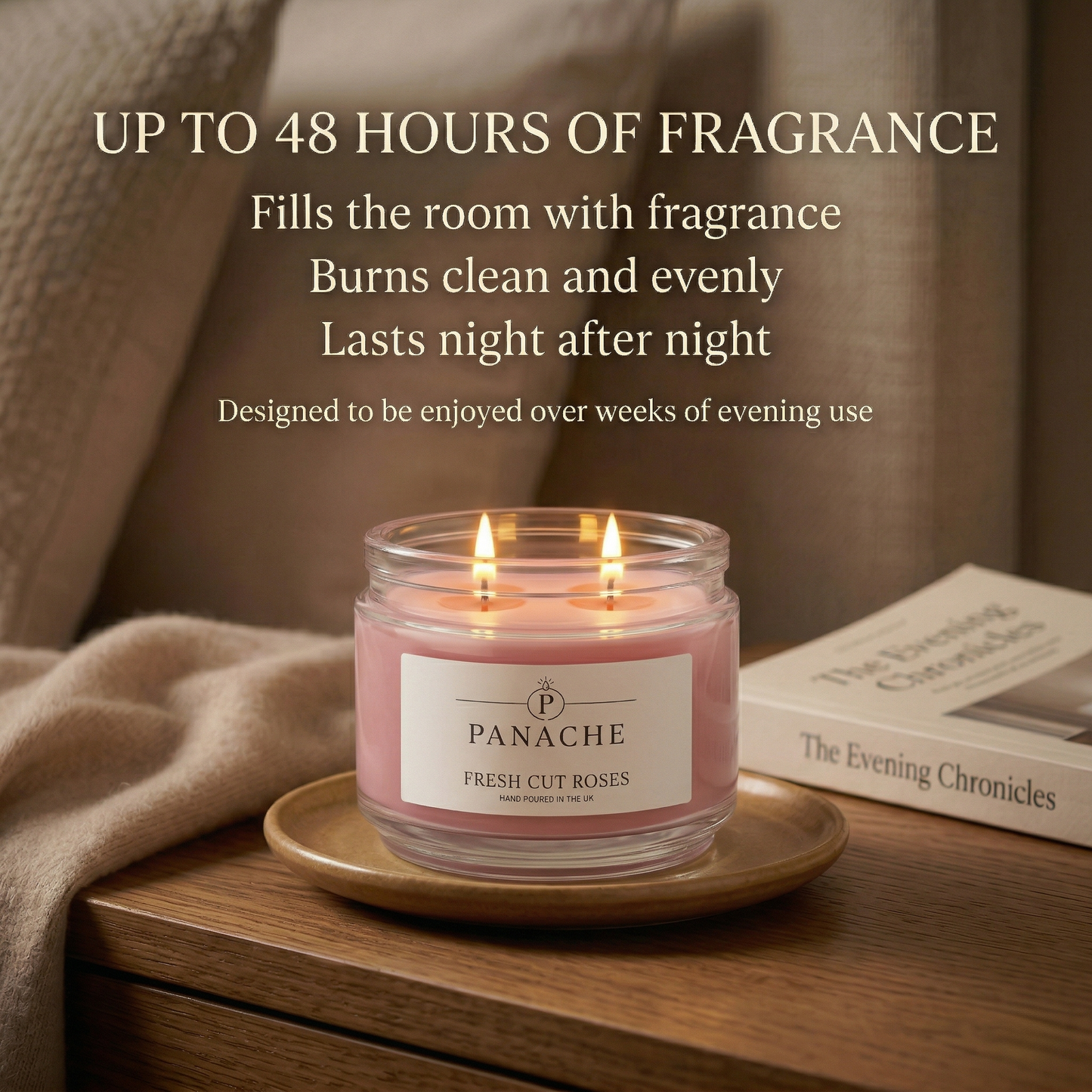 Fresh Cut Roses Double Wicked Scented Candle