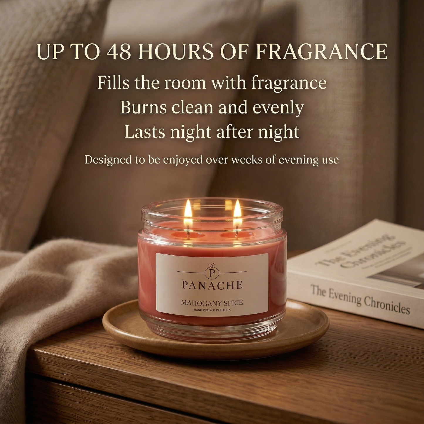 Mahogany Spice Double Wicked Scented Candle