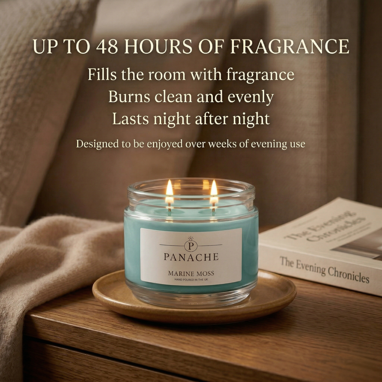 Marine Moss Double Wicked Scented Candle