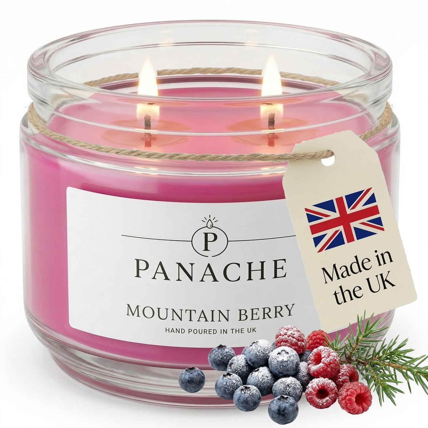 Mountain Berry Double Wicked Scented Candle