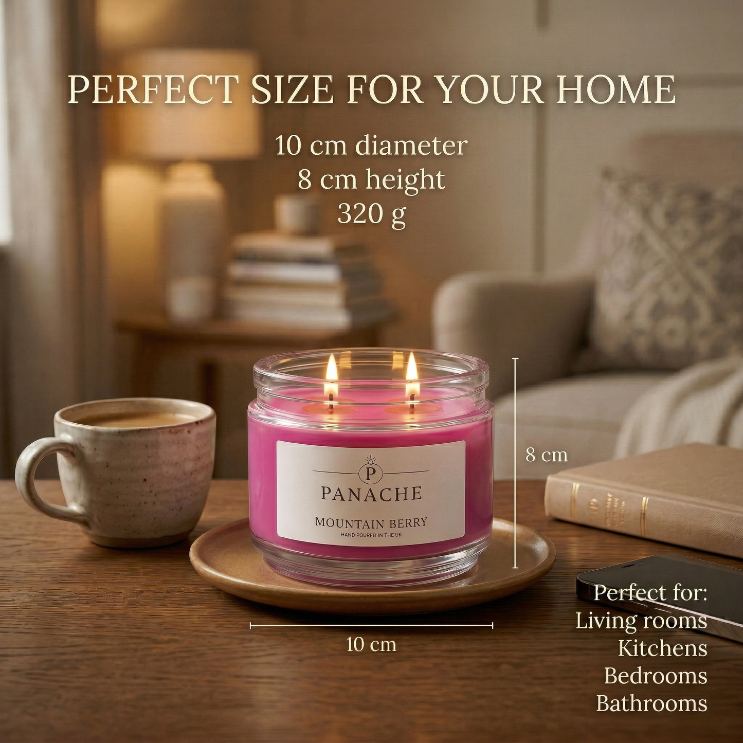 Mountain Berry Double Wicked Scented Candle