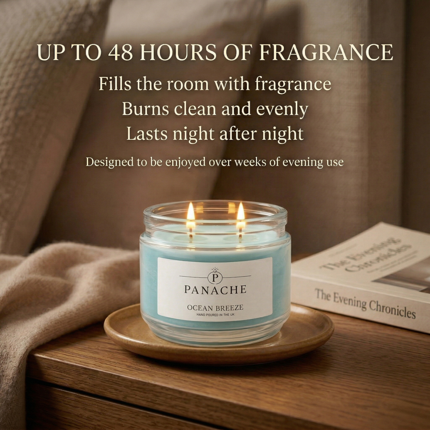 Ocean Breeze Double Wicked Scented Candle
