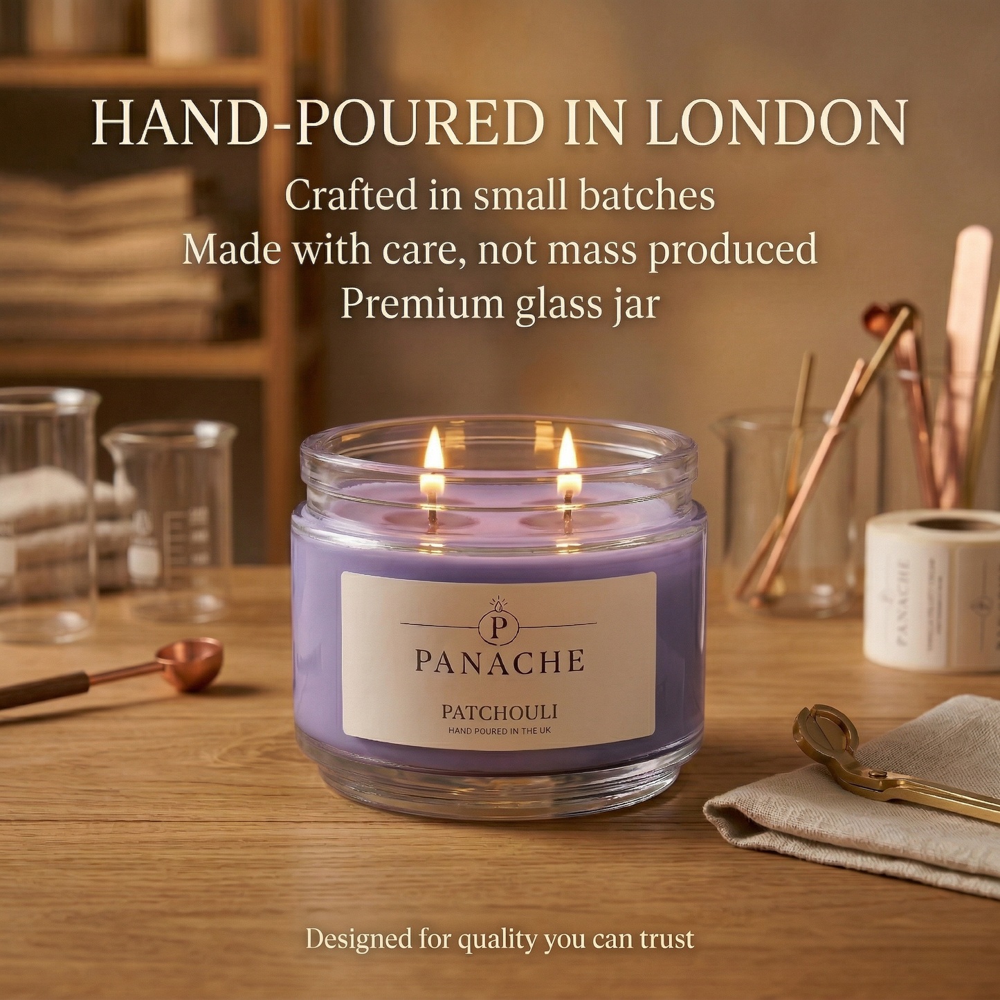 Patchouli Double Wicked Scented Candle