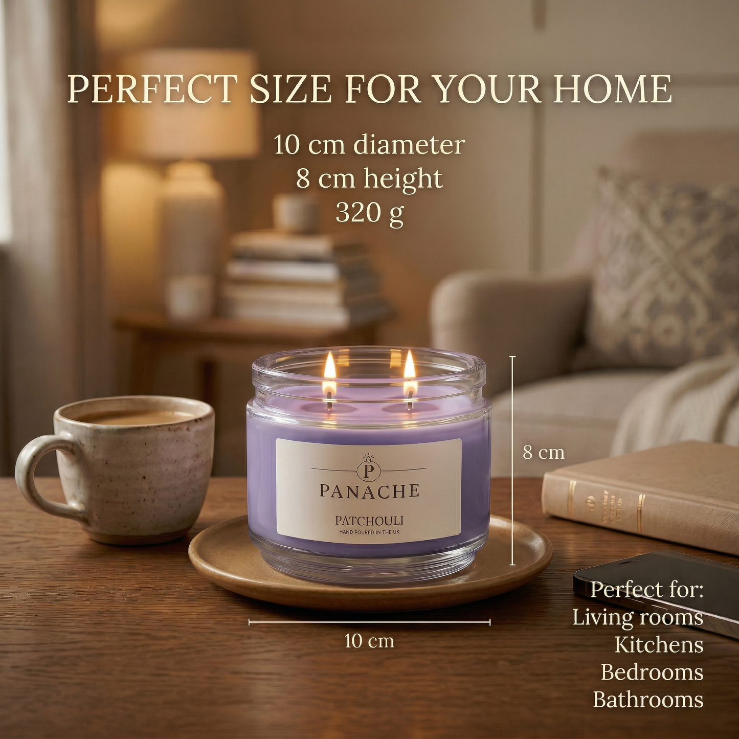 Patchouli Double Wicked Scented Candle
