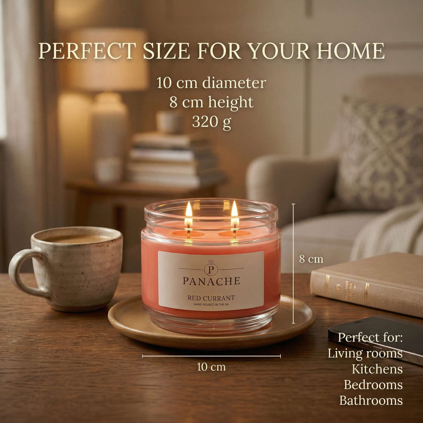Red Currant Double Wicked Scented Candle
