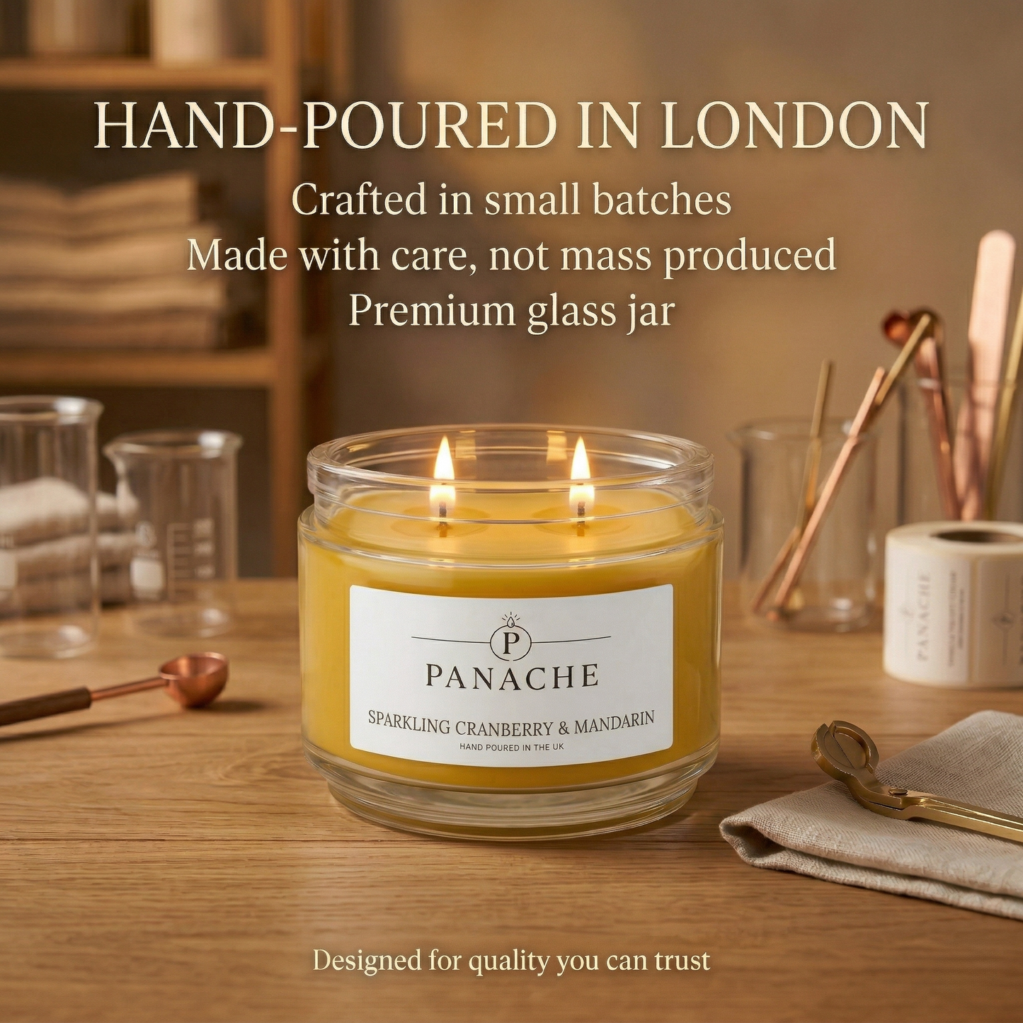 Sparkling Cranberry & Mandarin Double Wicked Scented Candle