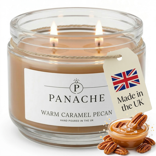 Warm Caramel Pecan Double Wicked Scented Candle
